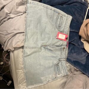 Edikted light Blue Denim Women skirt